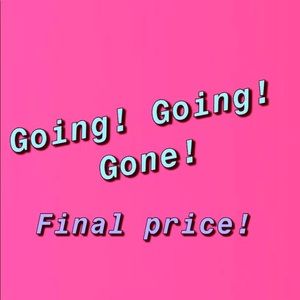 Going! Going! Gone! Sale!